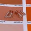 Rose Gold Crystal Geometric Earrings "Tripoli" Carousel 5