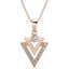 Rose Gold Crystal Geometric Earrings "Tripoli" Carousel 8