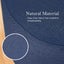 2 Set Dark Blue Fabric Ottoman Round Wooden Leg Foot Stool Carousel 4