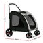 Pet Dog Stroller Pram Large Carrier Cat Travel Foldable Strollers 4 Wheels Carousel 2