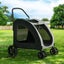 Pet Dog Stroller Pram Large Carrier Cat Travel Foldable Strollers 4 Wheels Carousel 5