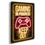 Gamepad Vintage Metal Poster Neon Light Glow Lettering Decorative Tin Carousel 5