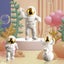Astronaut Ornament Yellow Moon Ambient Light Office Wine Cooler Carousel 3