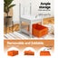 Keezi 3 Pcs Kids Table and Chairs Set Children Furniture Play Toys Storage Box Carousel 7