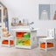 Keezi 3 Pcs Kids Table and Chairs Set Children Furniture Play Toys Storage Box Carousel 8