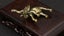 Brass Vintage collectable miniature sculpture carved brass Elephant Carousel 3