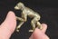 Brass Vintage collectable miniature sculpture carved brass Ape Carousel 1