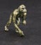 Brass Vintage collectable miniature sculpture carved brass Ape Carousel 2