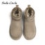 Smile Circle Mini Snow Boots Women Sheepskin Suede Leather Warm Carousel 6
