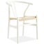 Anemone Set of 2 Wishbone Dining Chair Beech Timber Replica Hans Wenger - White Carousel 2
