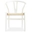Anemone Set of 2 Wishbone Dining Chair Beech Timber Replica Hans Wenger - White Carousel 3