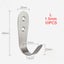 10 Pcs Solid Wall Mounted Single Hook Heavy Rust Proof Clothes Carousel 1