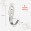 10 Pcs Solid Wall Mounted Single Hook Heavy Rust Proof Clothes Carousel 2
