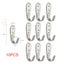 10 Pcs Solid Wall Mounted Single Hook Heavy Rust Proof Clothes Carousel 4