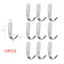 10 Pcs Solid Wall Mounted Single Hook Heavy Rust Proof Clothes Carousel 5