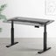 Standing Desk Sit Stand Motorised Adjustable Frame Only Black Dual Motor Carousel 8