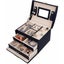 Jewellery Storage Box Girls Rings Necklaces Display Organiser Storage Case Carousel 2