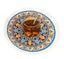 Round Persian Mini Woven Rug Mat Mousepad Retro Style Carousel 1