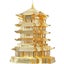 3d Metal Puzzles for Adult Kids Yellow Crane Tower Diy Model Kits Building Ki... Carousel 1