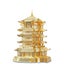 3d Metal Puzzles for Adult Kids Yellow Crane Tower Diy Model Kits Building Ki... Carousel 2