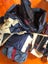 Big bag of large fabric pieces - rip-stop nylon, insect screen, long zips, etc Carousel 3