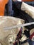 Big bag of large fabric pieces - rip-stop nylon, insect screen, long zips, etc Carousel 9