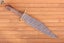 Coffin Hilt Bowie - Damascus Knife Carousel 4