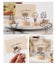 5Pcs/Pack Retro Wooden Base Table Number Holders Stand Memo Photo Clip Stand Carousel 1