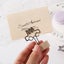 5Pcs/Pack Retro Wooden Base Table Number Holders Stand Memo Photo Clip Stand Carousel 6