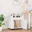 Desk Trolley White 60x45x60 Cm Engineered Wood Nollbn Carousel 3