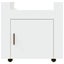 Desk Trolley White 60x45x60 Cm Engineered Wood Nollbn Carousel 6