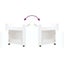 Desk Trolley White 60x45x60 Cm Engineered Wood Nollbn Carousel 9
