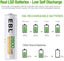 High Capacity 4 Pack AA Rechargeable Battery 1.2V 2800mAh Ni-MH CE Certified Carousel 3
