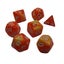 Dungeons and Dragons(DND) dice set Gemini (Orange, Yellow) Carousel 1