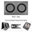 Stainless Steel Non-toxic Pet Water Food Double Bowl with Silicone Mat Carousel 5