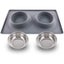 Stainless Steel Non-toxic Pet Water Food Double Bowl with Silicone Mat Carousel 6