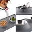 Stainless Steel Non-toxic Pet Water Food Double Bowl with Silicone Mat Carousel 7