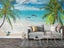 3D Ocean Beach Dolphin Seagull Tree Wall Mural Wall Decor Peel & Stick Wallpaper Carousel 1