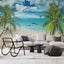 3D Ocean Beach Dolphin Seagull Tree Wall Mural Wall Decor Peel & Stick Wallpaper Carousel 4