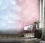 3D Fresh White Feather Pink Wall Mural Wall Decor Peel & Stick Wallpaper Carousel 3