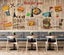 3D Fast Food Plank Pattern Wall Mural Wall Decor Peel & Stick Wallpaper Carousel 1