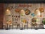 3D Fast Food Plank Pattern Wall Mural Wall Decor Peel & Stick Wallpaper Carousel 2