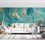 3D Abstract Green Marble Texture Wall Mural Wall Decor Peel & Stick Wallpaper Carousel 3