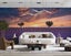 3D Lavender Manor Sunset Scenery Wall Mural Wall Decor Peel & Stick Wallpaper Carousel 4