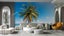 3D Landscape Sea Beach Coconut Tree Wall Mural Wall Decor Peel & Stick Wallpaper Carousel 2