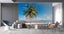 3D Landscape Sea Beach Coconut Tree Wall Mural Wall Decor Peel & Stick Wallpaper Carousel 3