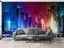 3D Color City Architecture Night Wall Mural Wall Decor Peel & Stick Wallpaper Carousel 4