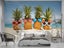 3D Pineapple Wear Glasses Sea Beach Wall Mural Wall Decor Peel & Stick Wallpaper Carousel 2
