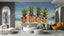 3D Pineapple Wear Glasses Sea Beach Wall Mural Wall Decor Peel & Stick Wallpaper Carousel 3