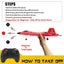Remote Control Plane RTF F-22 Raptor,2.4Ghz 6-axis Gyro RC Airplane with Light S Carousel 8